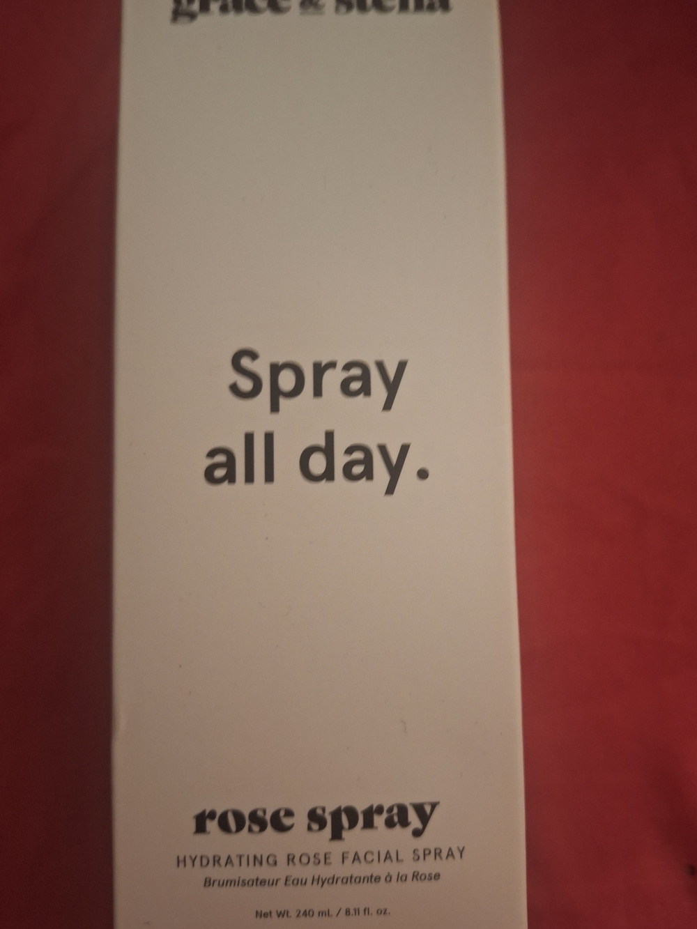 Grace & Stella Rose Spray Hydrating Facial Mist - White